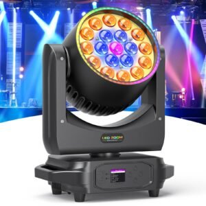 19x15W Moving Head Light RGBW 4 in 1 Beam/Wash/Zoom Effect Stage Lighting with