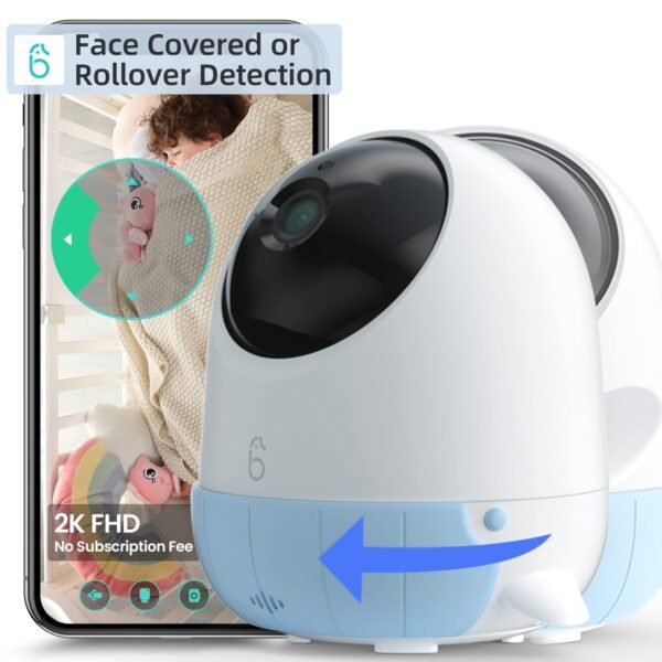 Simshine Smart Baby Monitor WiFi Smartphone AI Cry Soothing Lullaby - Image 4