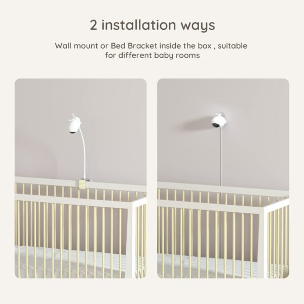Simshine Smart Baby Monitor WiFi Smartphone AI Cry Soothing Lullaby - Image 6