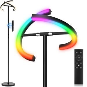Floor Lamp, Color Changing Standing Lamp, Modern Stepless Dimmable LED Floor Lig