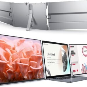 14 inch Portable Triple Monitor for Laptop, 14" 1200P IPS Triple Screen Laptop