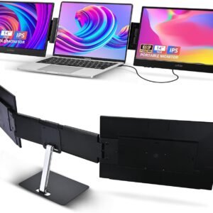 G-STORY 14" Portable Dual Monitor for Laptop Screen Extender 1080P Full HD One U