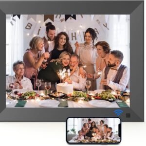 BSIMB 32GB 9.7 Inch WiFi Digital Photo Frame, Smart Digital Picture Frame Black
