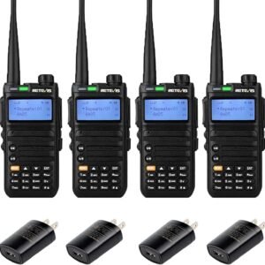 Retevis RA85 GMRS Handheld Radio, Long Range Rechargeable Two Way Radio with 60