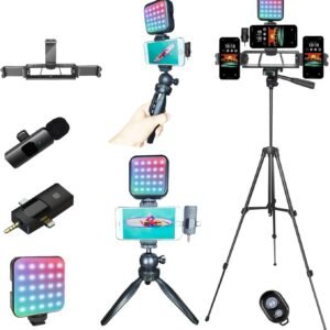 Vlogging Kit for iPhone,Vlogging Kit for Android Phone, Content Creator Essentia