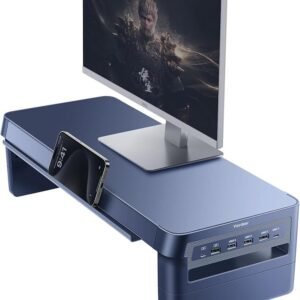 Computer monitor stand Laptop Desk Shelf Monitor Riser ，21.6 inches, w USB Hub