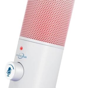 USB Gaming Microphone for PC, PS4, PS5, Mac with RGB Lighting Headphone Output