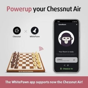 Air Electronic Chess Set, a Magnificently Handcrafted Wooden Chess Board with Ex