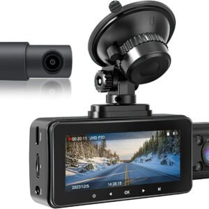 3 Channels Dashcam Front Rear and Inside WiFi GPS (Dashcam 3 Channels)