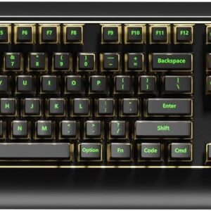 104-key Full-Size Gaming Mechanical Keyboard, Transparent keycap RGB Backlight,