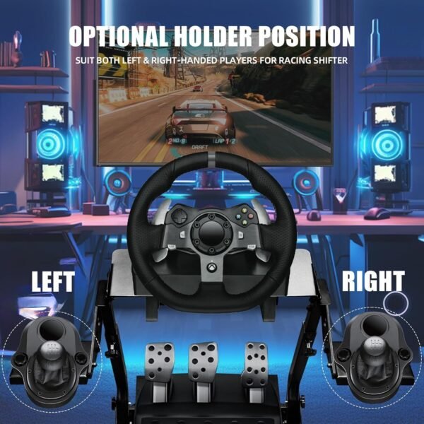 Racing Wheel Stand，Height Adjustable Steering Wheel Stand Racing Simulator logi - Image 5