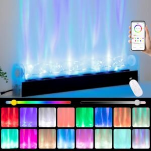 LED Lights for TV Bedroom Living Room Decor, Ocean Wave Projector Lights & Led W