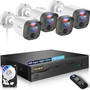 5MP Outdoor Wired Security Camera System, Home Video Surveillance Systems, CCTV