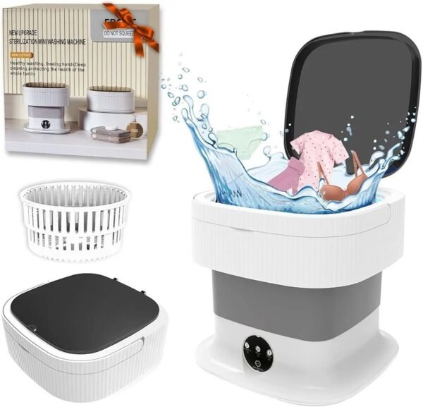 Portable Washing Machine,11L Mini Washer with Foldable Design, Small Folding