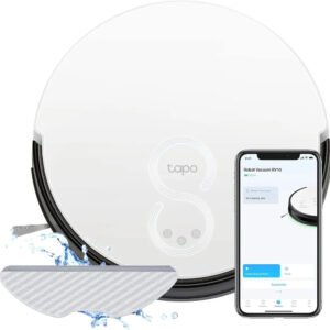 TP-Link Tapo Robot Vacuum and Mop Combo, 2000Pa Strong Suction, Self-Charging...