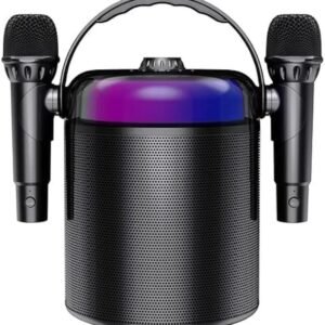 Bluetooth Speaker with 2 Wireless Microphones, Karaoke Machine