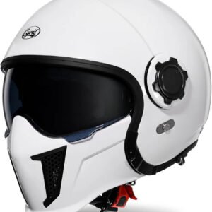 Full Face Motorcycle Helmet with Double Visors DOT Approved, Size MEDIUM