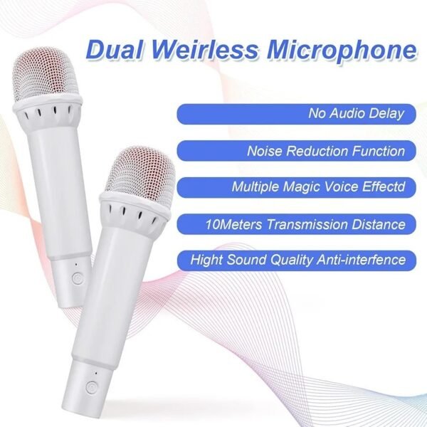Kareoke Machine Bluetooth Speaker With Microphones - Image 4