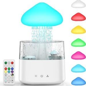 Cloud Humidifiers 450ML Water Drip Mushroom Humidifiers Remote Air Humidifier