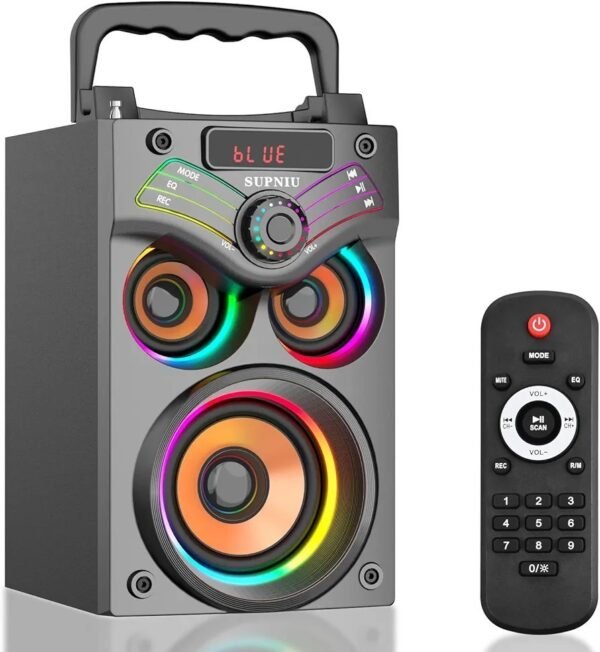 Portable Bluetooth Speaker With LED Lights
