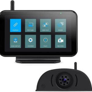 Truck Backup Camera 149° Wide Angle With 5" HD Wireless Display For Car
