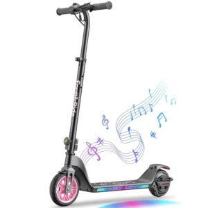 FanttikRide T10 Apex Electric Scooter for Kids, Adjustable Height, 12MPH, RGB